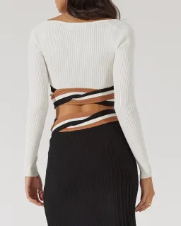 Sovere Inertia Knit Crop Top and Midi Skirt Set Size 6 for rent on The Volte - image 3