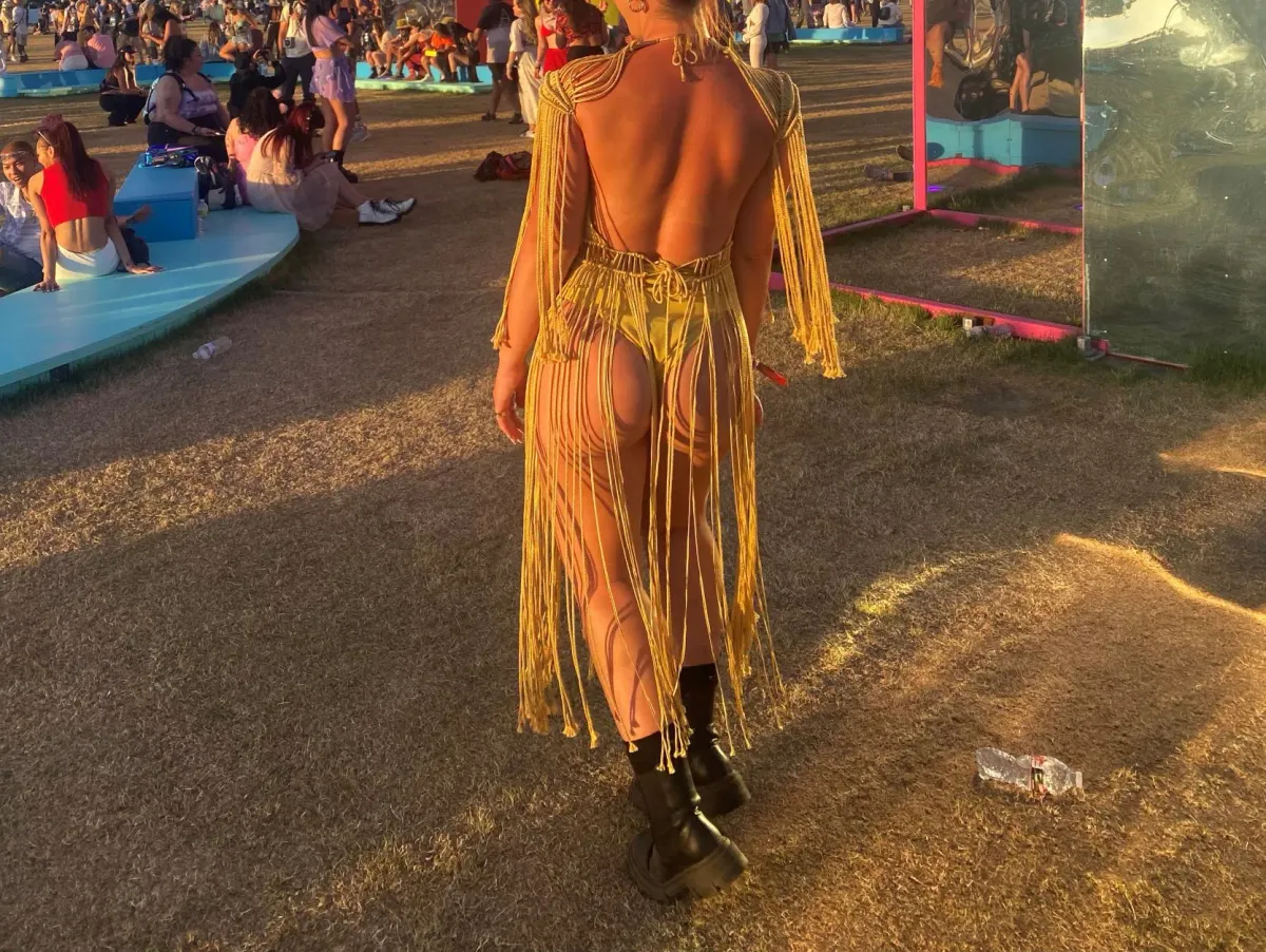 Denisse M Vera Zephora Dress Gold One Size - Image 3