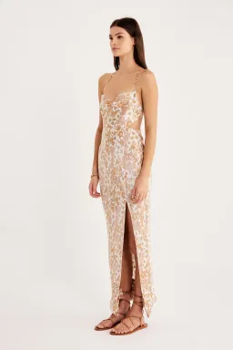 Rumer the Label Paloma Cut Out Gown Print Size XS for rent on The Volte - image 2