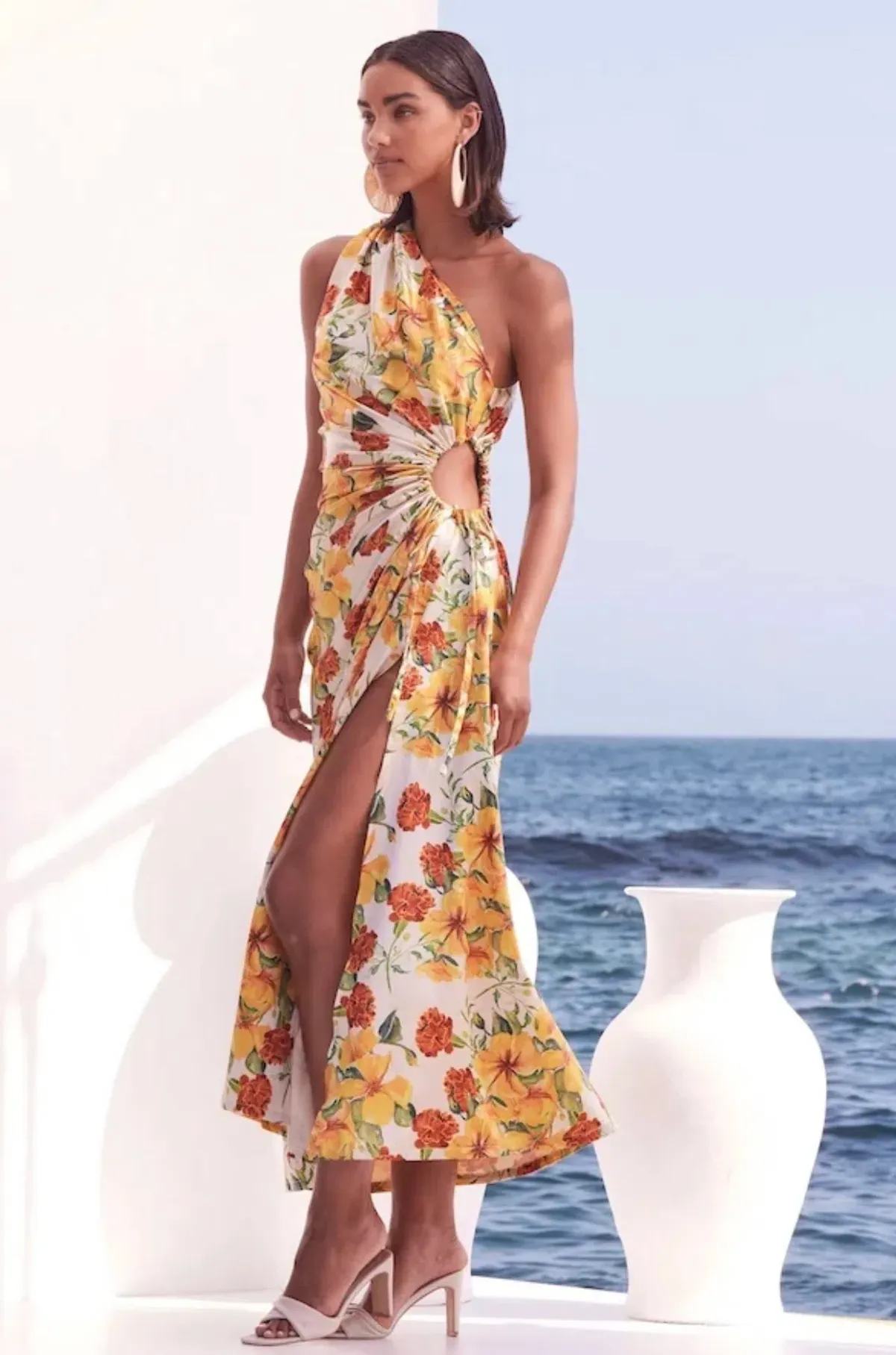 Sonya Moda Nour Yarden Floral Maxi Dress Print Size 12 - Image 3