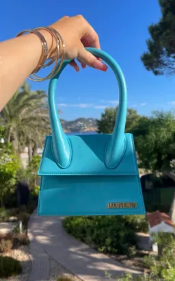 Jacquemus Le Chiquito Moyen Blue for rent on The Volte - image 1