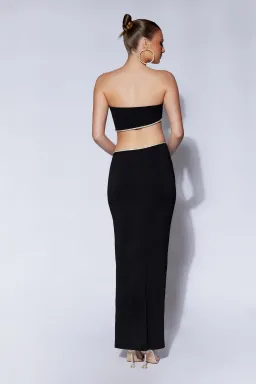 Meshki Jaden Strapless Cut-Out Maxi Dress Black Size XS for rent on The Volte - image 5
