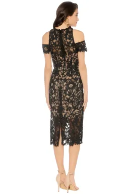 Thurley Eden Midi Dress Black Size 8 for rent on The Volte - image 3