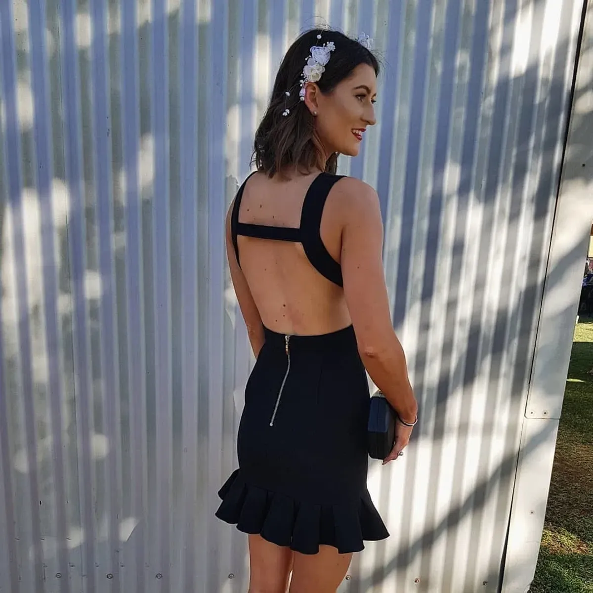 Yeojin Bae Tilly Crepe Dress Black Size 6 - Image 5