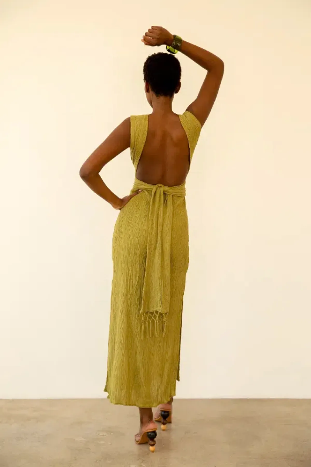 Savannah Morrow Verita Dress Agave Size 10 - Image 3