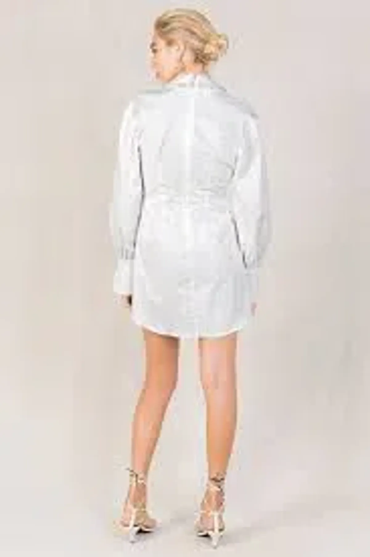 Misha Narla Mini Dress White Size 6 - Image 2