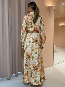 Significant Other Svana Skirt & Vienna Top Set in Watercolour Floral Print Size 6 for rent on The Volte - image 5