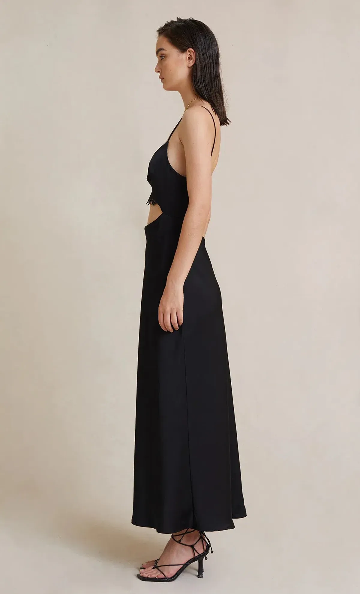 Bec & Bridge Valerie Midi Dress Black Size 8 - Image 3