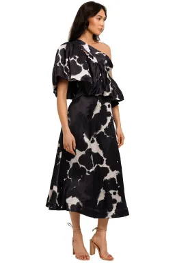 Aje Oxidised Gown Print Size 10 for rent on The Volte - image 2