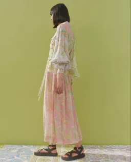 Alemais Marta Patchwork Shirtdress Print Size 8 for rent on The Volte - image 2