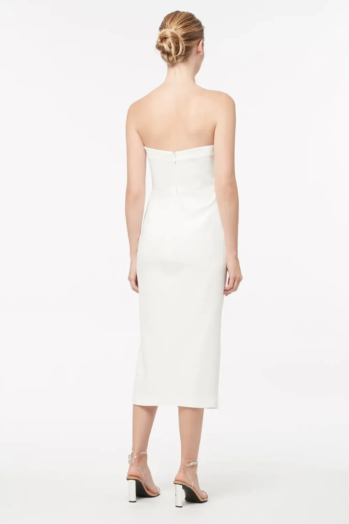 Manning Cartell Hit Predictor Strapless Midi Dress White Size 8 - Image 2