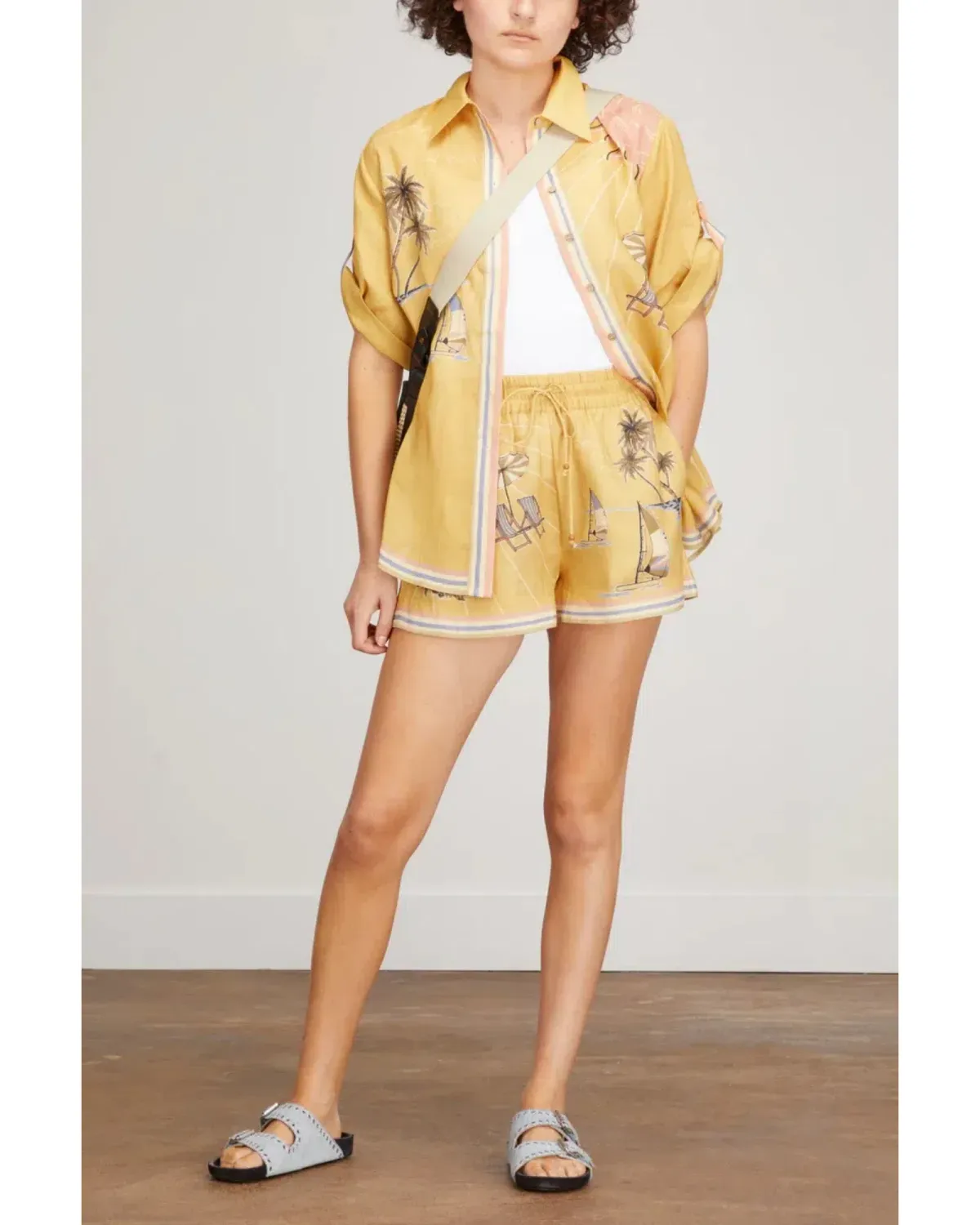 Alemais Sunset Shades Short in Sand Size AU 8  - Image 1