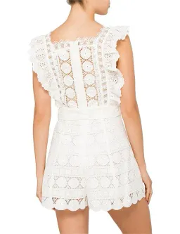 Zimmermann Kali Daisy Playsuit Ivory Size 0 / AU 8 for rent on The Volte - image 3