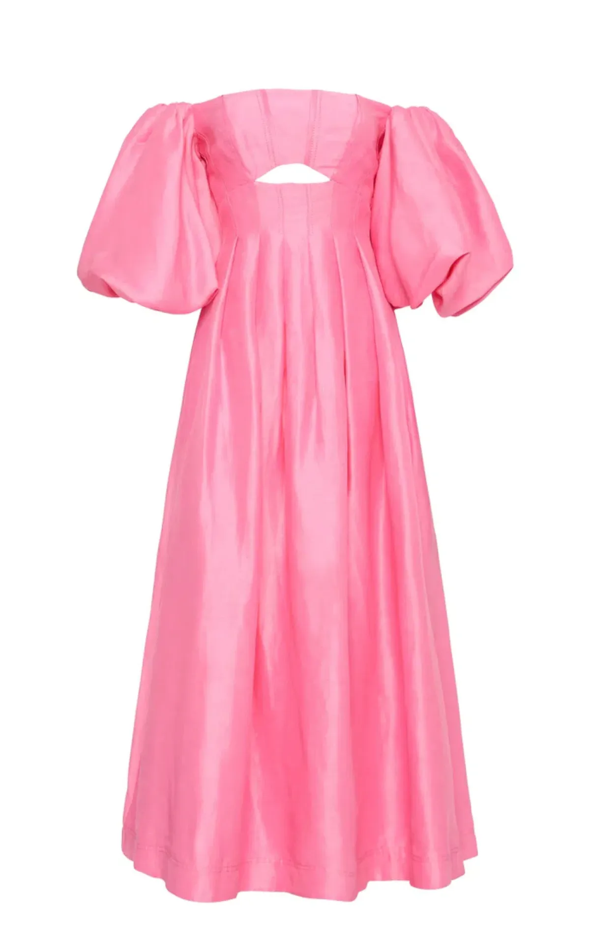 Aje Eugenia Off Shoulder Midi Dress Pink Size AU 12 - Image 5