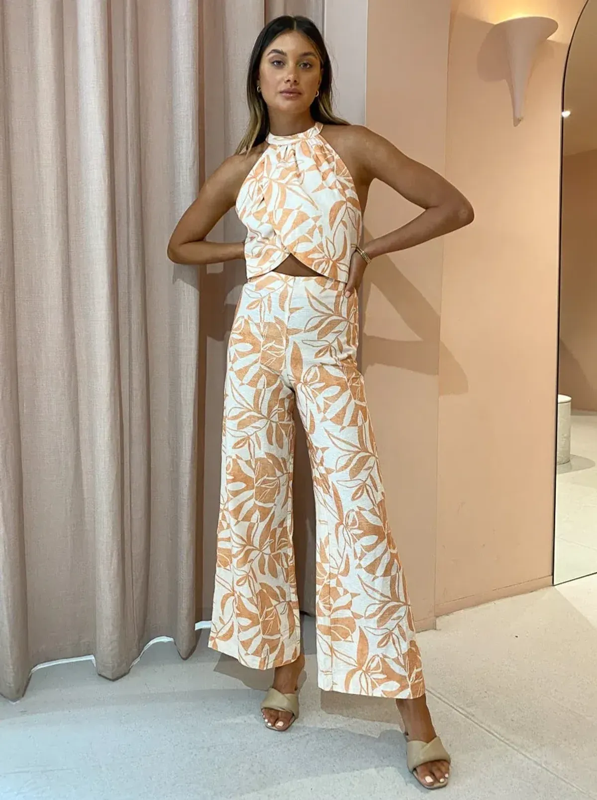 Issy Reflection Jumpsuit Paradise Print Size 6 - Image 1