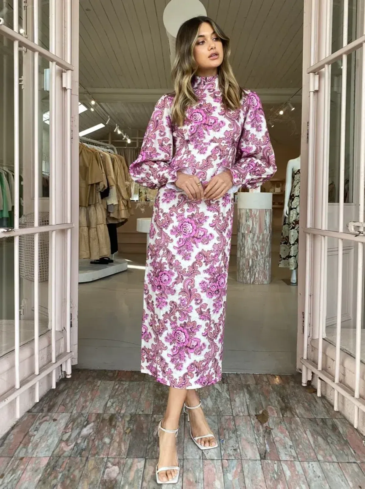 Alemais - Isla Midi Dress Print - Size 10 - Image 2