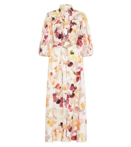 Aje Dassia Puff Sleeve Midi Dress Print Size 12 for rent on The Volte - image 3