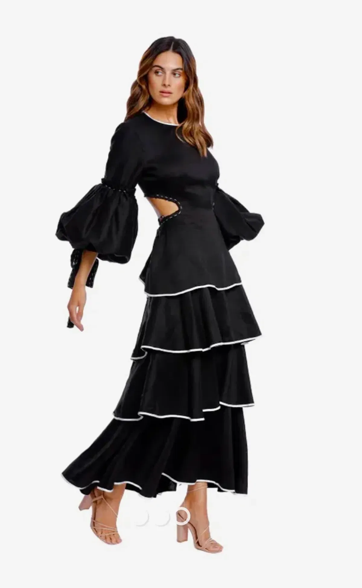 Aje Gracious Cut Out Dress Black Size 14 - Image 1