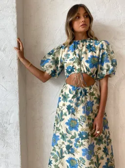 Sir the Label Celia Puff Sleeve Maxi Dress Marguerite Floral Print AU10 for rent on The Volte - image 6