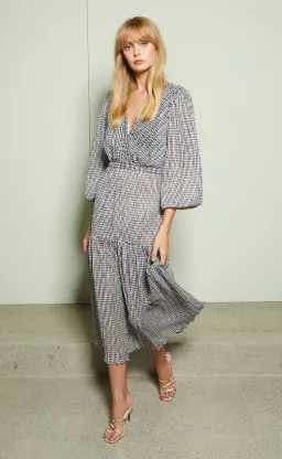 Bec & Bridge Nadine Midi Dress Black/White AU10 for rent on The Volte - image 1