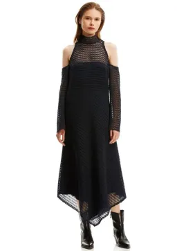 Scanlan Theodore Lace Handkerchief Dress Navy Size 10 for rent on The Volte - image 1