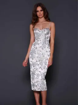 Elle Zeitoune Alannah Rose Dress Metallic Size 6 for rent on The Volte - image 3