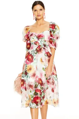 Talulah Garland Midi Floral Dress Print Size S  for rent on The Volte - image 4