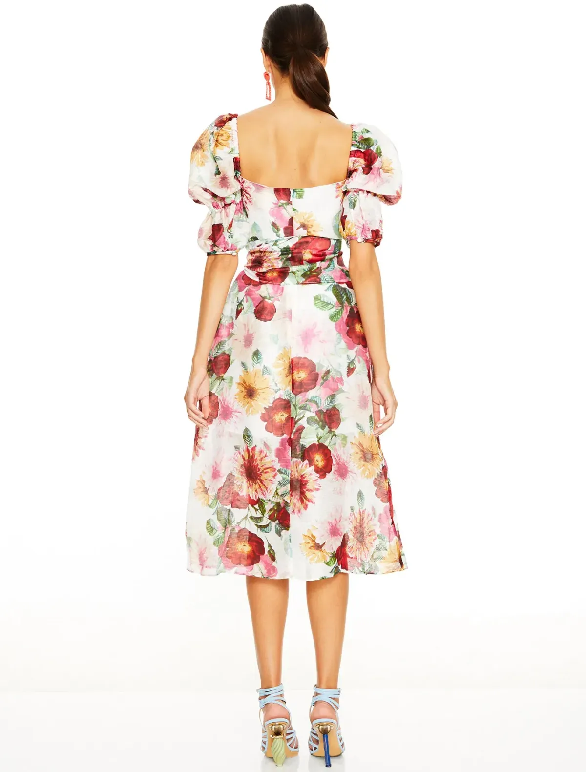 Talulah Garland Midi Floral Dress Print Size S  - Image 3