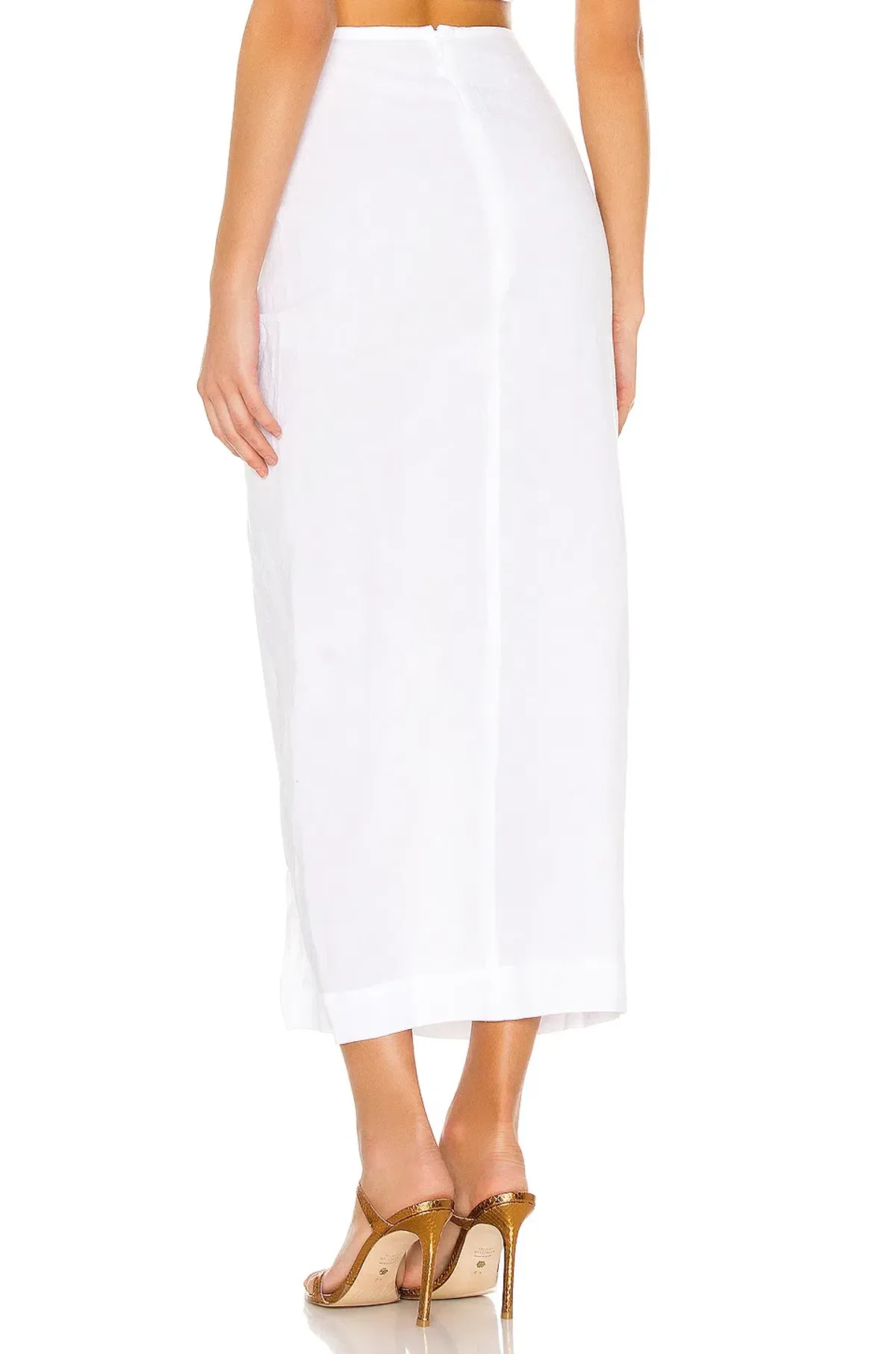 Natalie Rolt Bellini Crop Top Size 8 and Skirt Size 6 Set White - Image 5