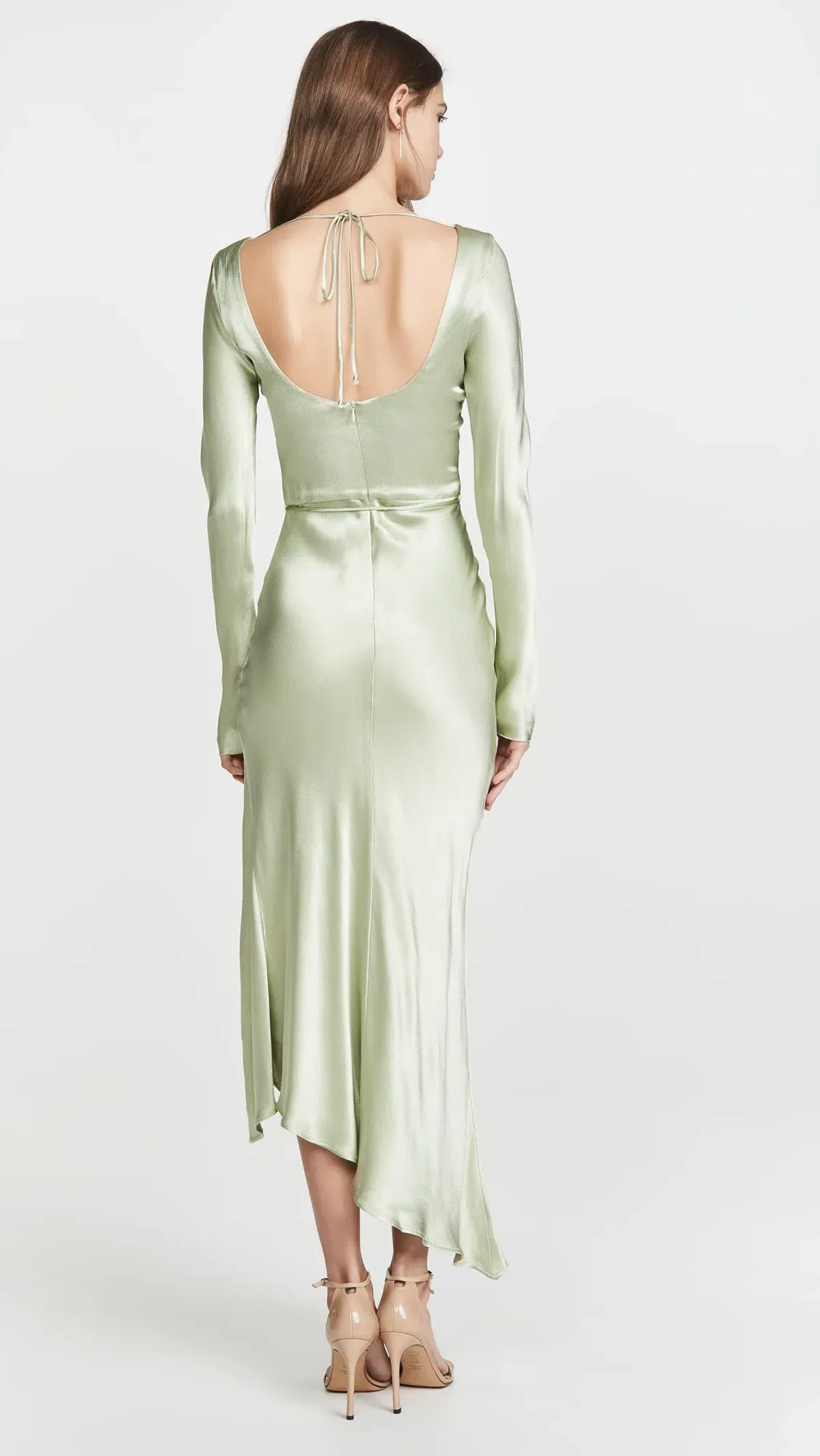 Bec & Bridge Crest Long Sleeve Midi Dress Peppermint Size 10 - Image 3