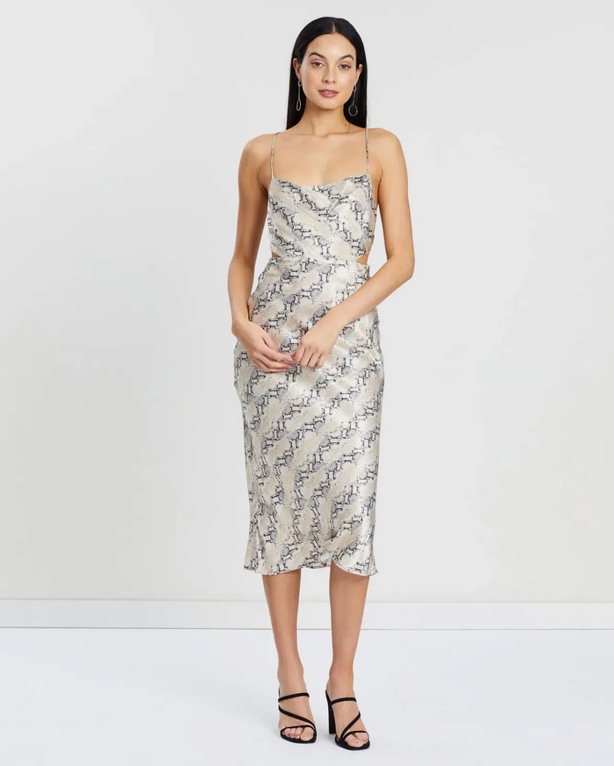Bec & Bridge Python Midi Dress Print Size 12 - Image 4