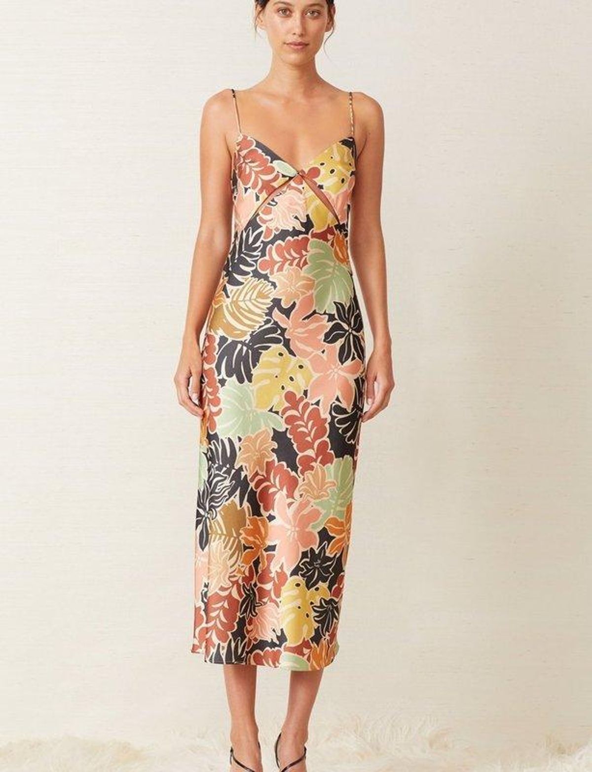 Bec & Bridge Babelini Floral Midi Dress Print Size 6 - Image 1
