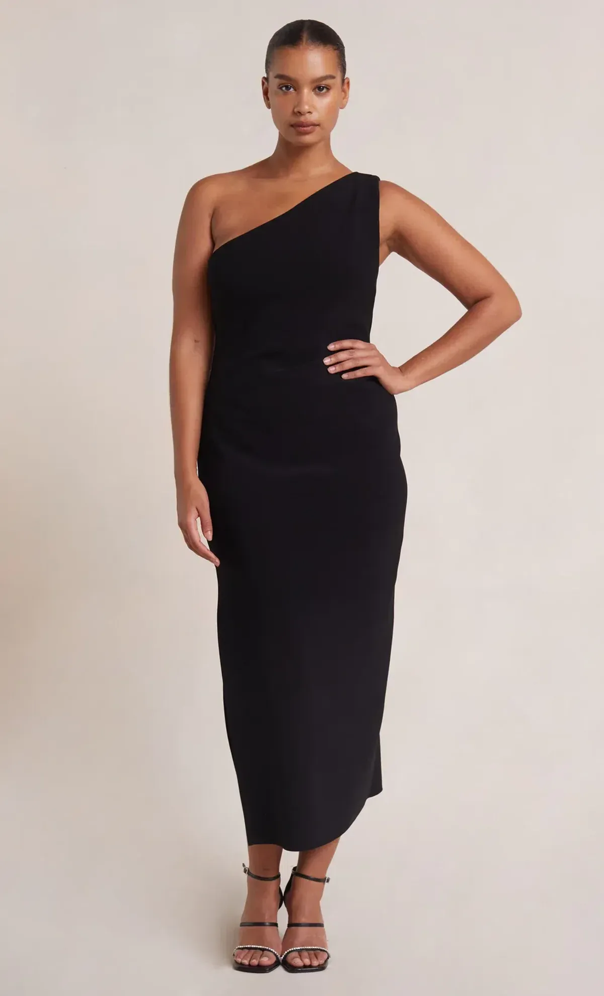 Bec & Bridge Be Mine Asym Dress in Black Size 14 - Image 1