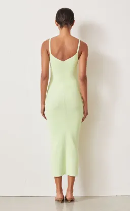 Bec & Bridge Citrus Club Knit Midi Dress Green Size 6 for rent on The Volte - image 4