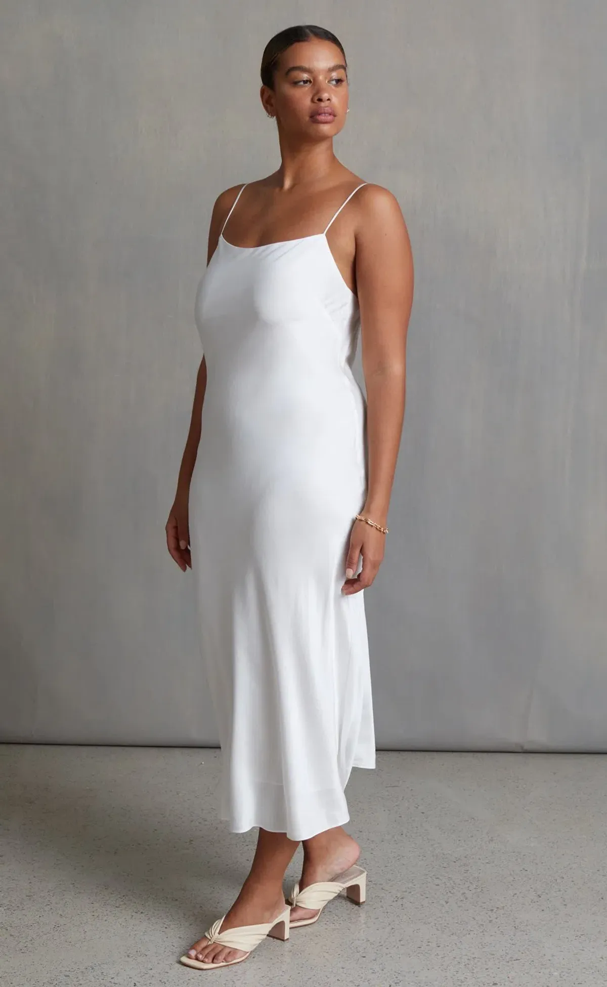 Bec & Bridge Classic Midi Dress White Size 12 - Image 2