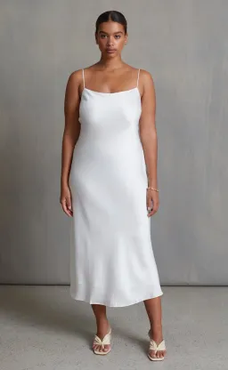 Bec & Bridge Classic Midi Dress White Size 12 for rent on The Volte - image 1