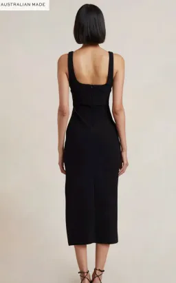 Bec & Bridge Iris Midi Dress in Black Size 14 for rent on The Volte - image 3