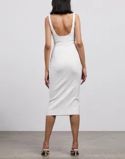 Bec & Bec Karina Tuck Dress in Ivory Size 14 for rent on The Volte - image 3
