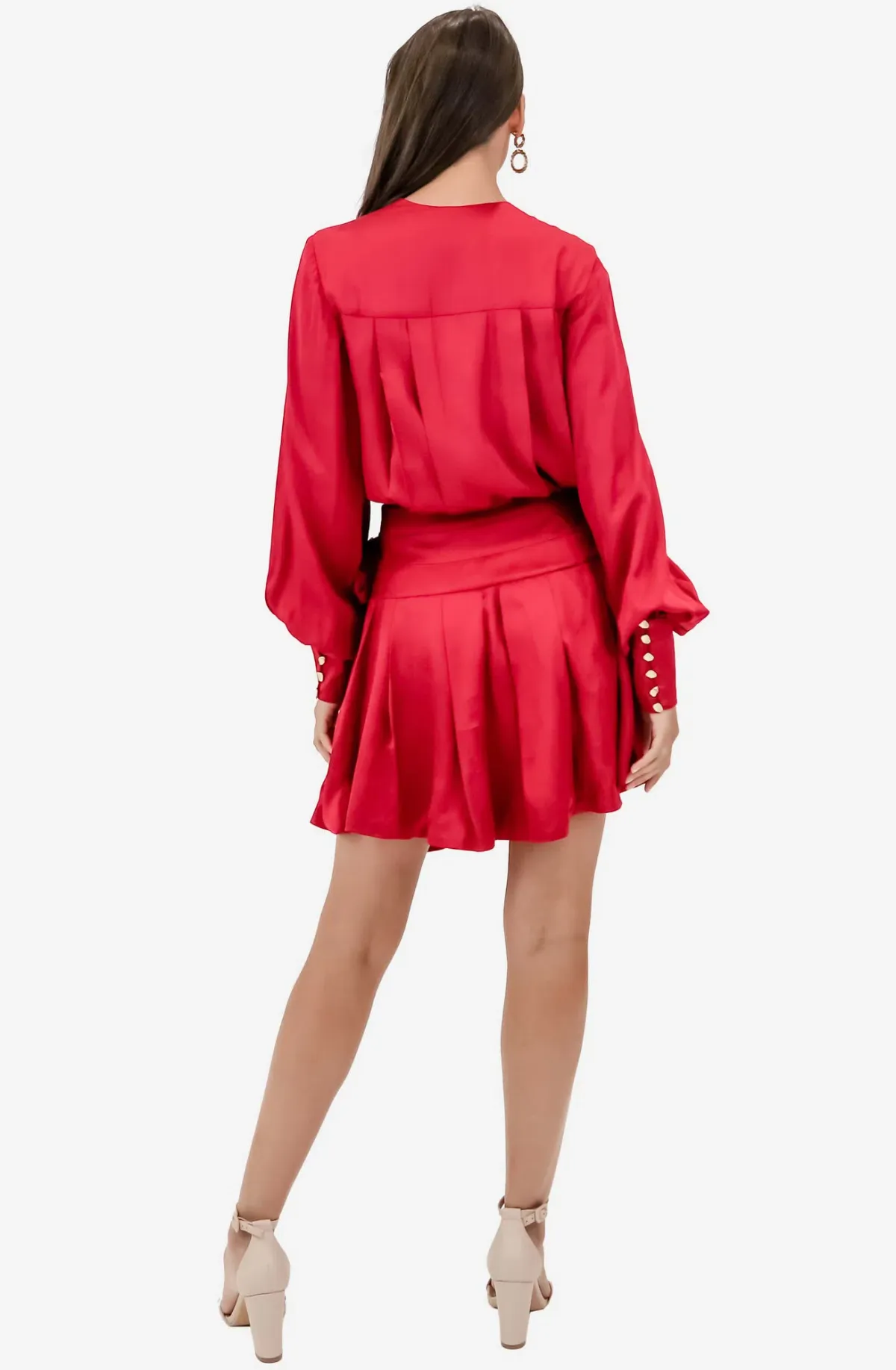 Aje Galina Wrap Dress Hot Pink Size 8 - Image 3