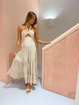 Significant Other Tuscany Dress in Cream Print Size 12 for rent on The Volte - image 4