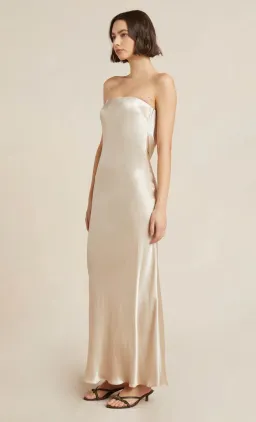 Bec and Bridge Moon Dance Strapless Dress in Sand Beige Size 12 for rent on The Volte - image 2