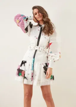 Mackenzie Mode Monarch Mini Dress Print Size 6 for rent on The Volte - image 3