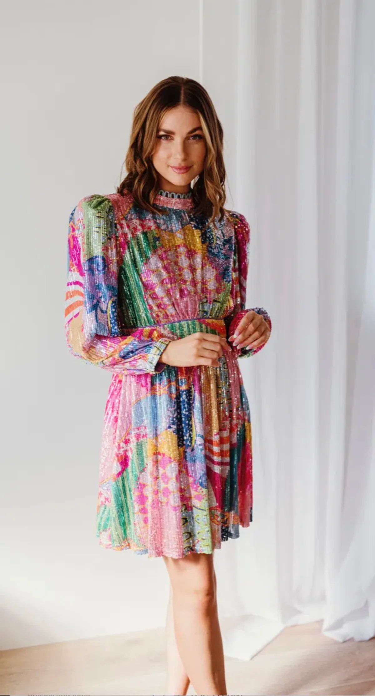 Celia B Popa Dress Mini Dress Sequin Size Large - Image 1