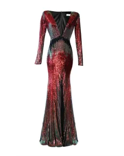 Meraki Phoenix Sequin Gown Size 8 for rent on The Volte - image 5