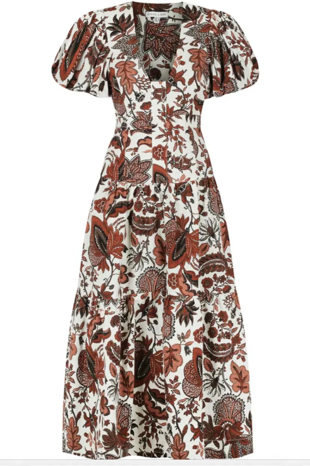 Shona Joy Plunged Short Sleeve Midi Dress Catalina Size 10 - Image 5