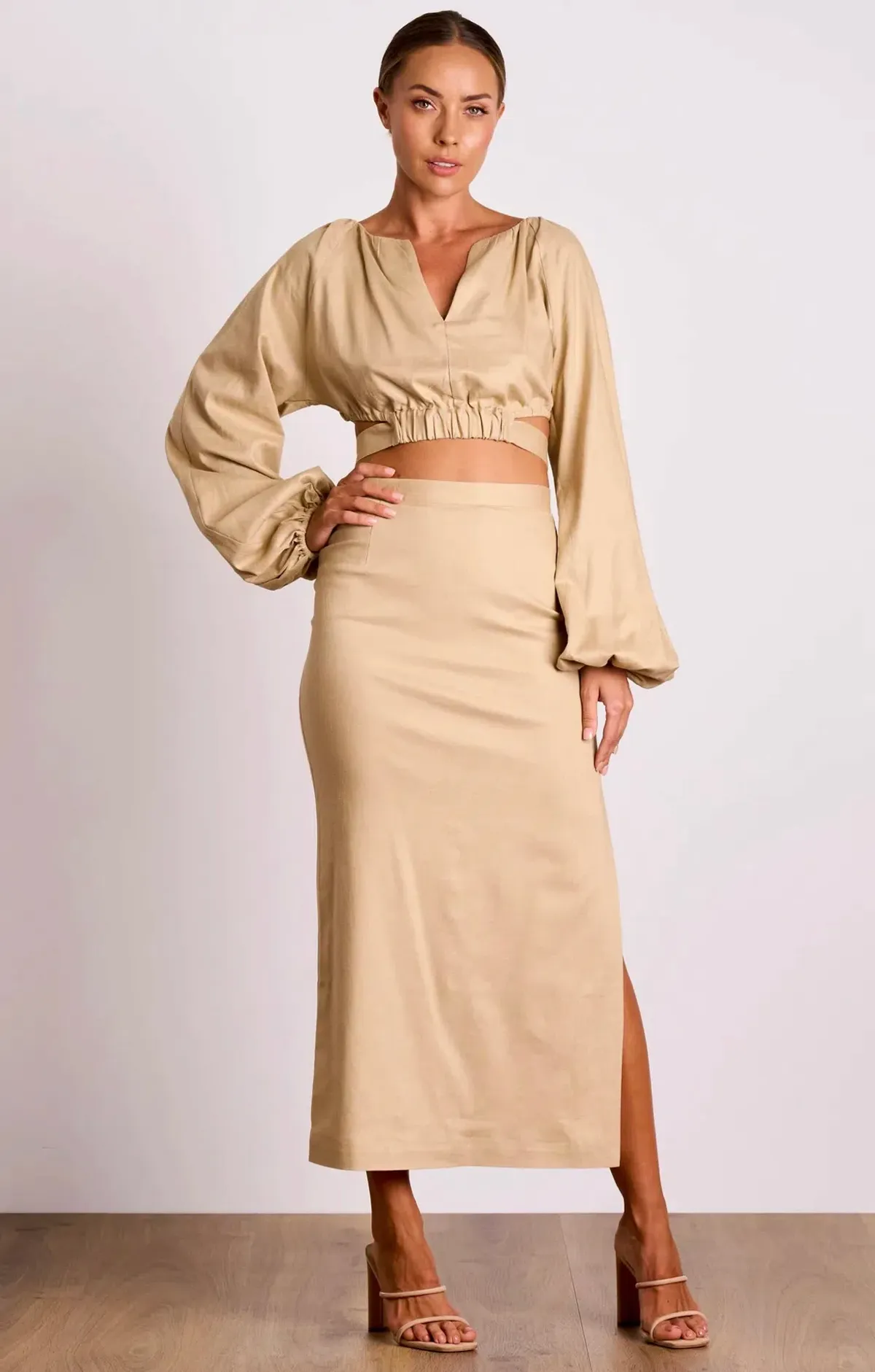 Pasduchas Cora Top And Skirt Set Raffia Size 8 - Image 1