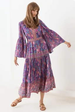 Spell & The Gypsy Collective Bianca Gown Wisteria Size M for rent on The Volte - image 1