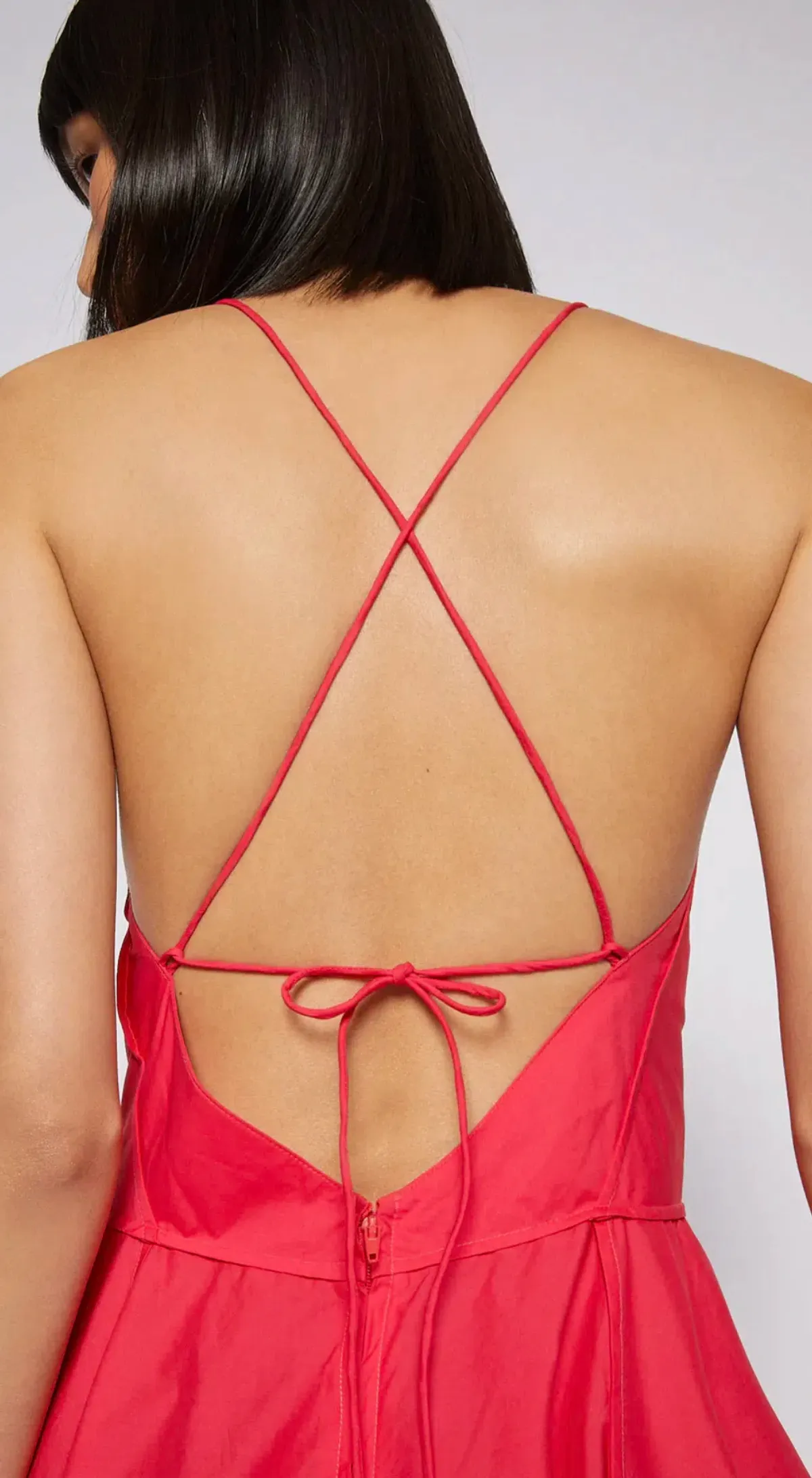 Scanlan Theodore Parachute Cotton Strappy Dress Fuchsia Pink Size AU 12  - Image 2