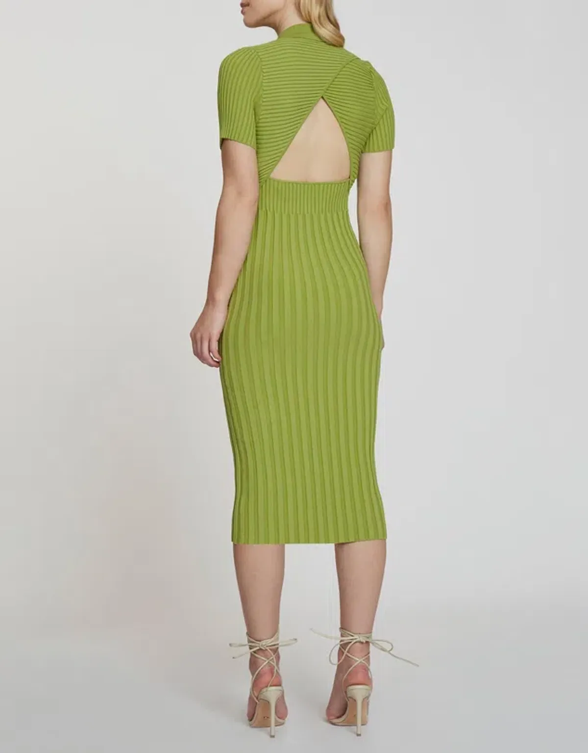 By Johnny Button Down Knit Midi Dress Green Size XS - Image 3