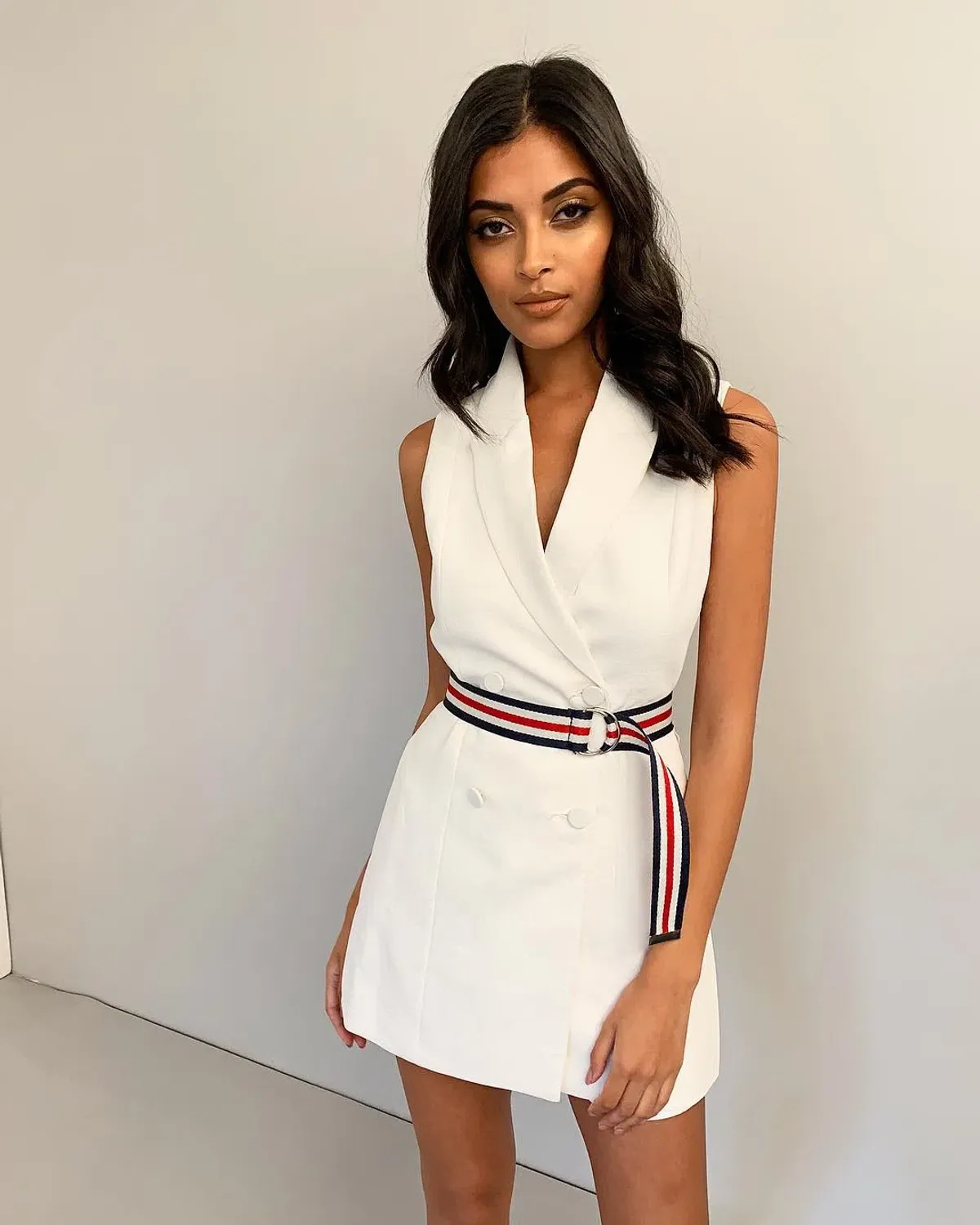 Kookai Ribbon Sleeveless Playsuit White Size 4 - Image 2